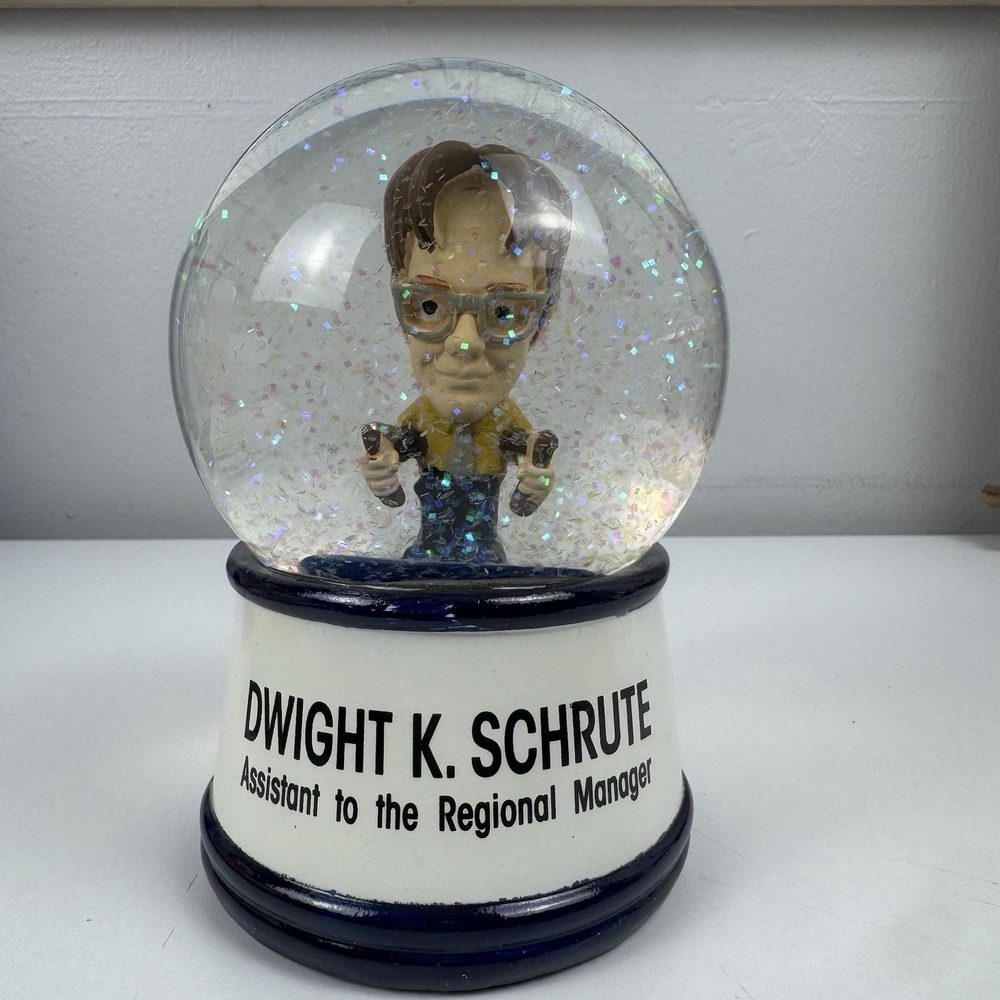 Dwight Schrute Snow Globe The Office NBC Light Up Collectible‎ 2021